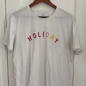Holiday T-Shirt Multi Color Logo L